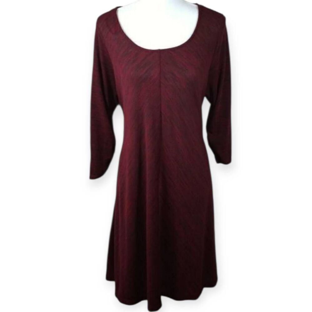 MOTHERHOOD MATERNITY BURGUNDY DRESS SZ.XL EUC